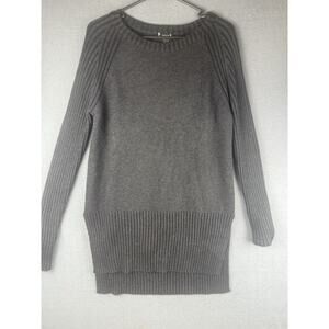 Smartwool Women’s L Ripple Creek Tunic Sweater Merino Wool Blend Charcoal Gray
